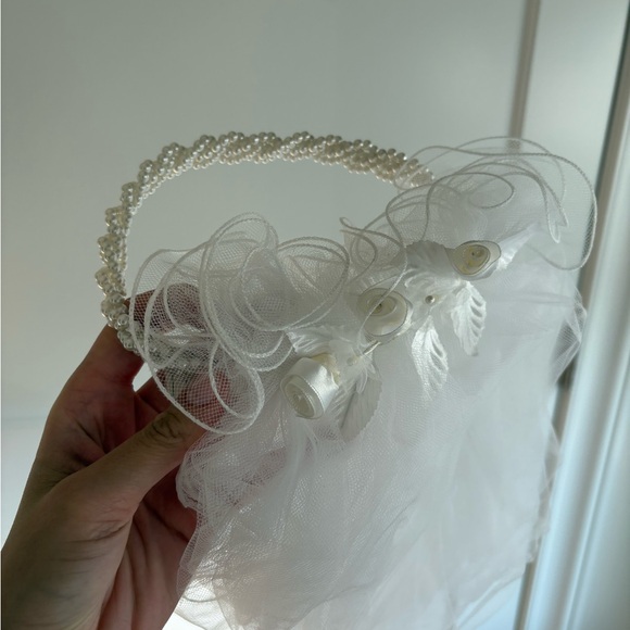 Pearl Flower Girl/First Communion Crown - Picture 3 of 4